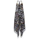 Black White Pure Silk Slip Maxi Dress  Or01